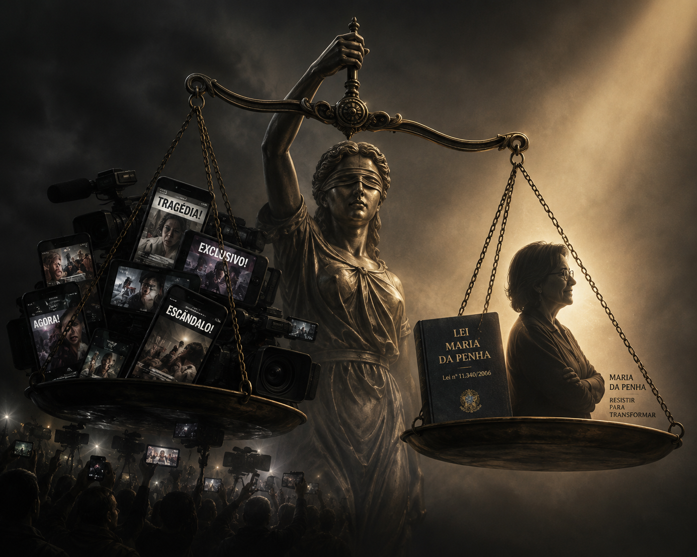 A Balança da Justiça vs. O Peso da Mídia